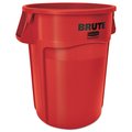 Rubbermaid Commercial 44 qt Round Trash Can, Red, Open Top, Plastic FG264360RED